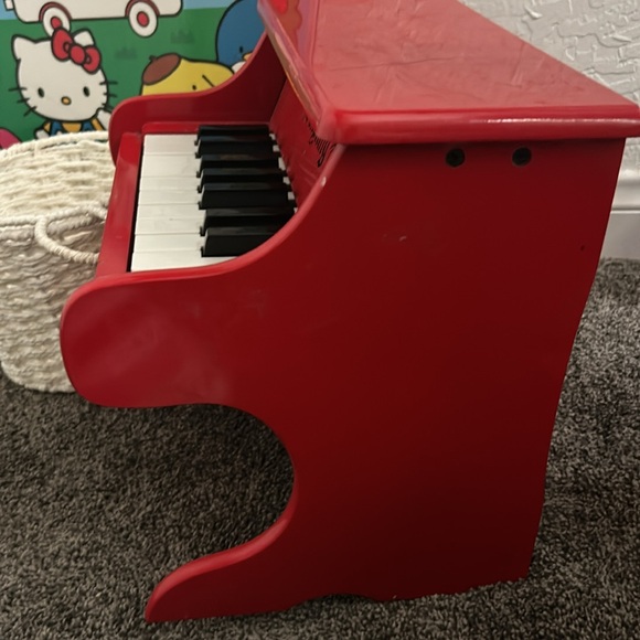 Red Toy Piano for Kids - Picture 3 of 4